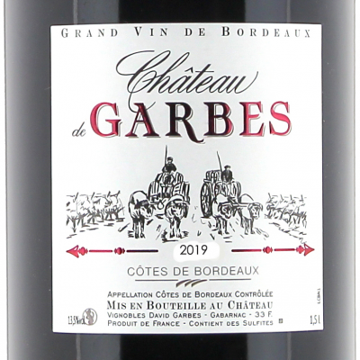 Côtes de Bordeaux rouge – Cuvée traditionnelle 2019  150cl