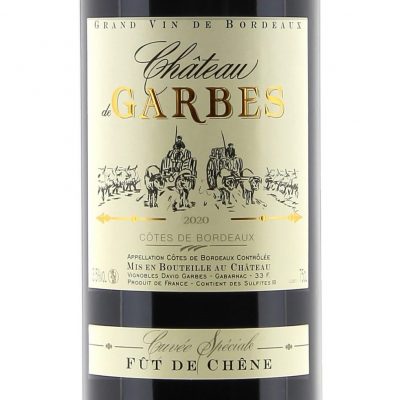 Côtes de Bordeaux Rouge – Cuvée Fût de Chêne 2020  75cl