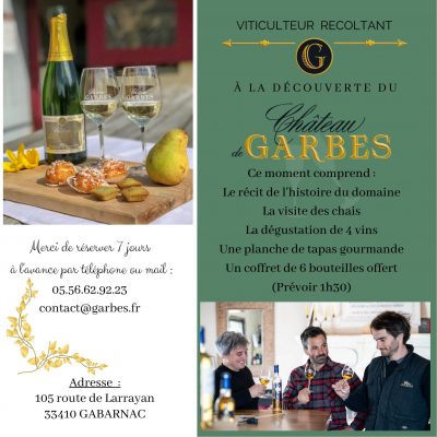 Visite & dégustation/tapas avec coffret de 6 bouteilles inclus