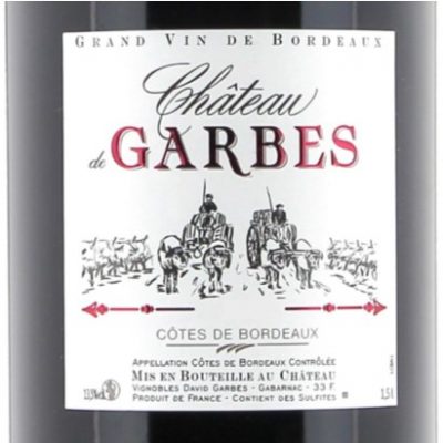 Côtes de Bordeaux red – Cuvée traditional – 2022 – 150cl – Garbes
