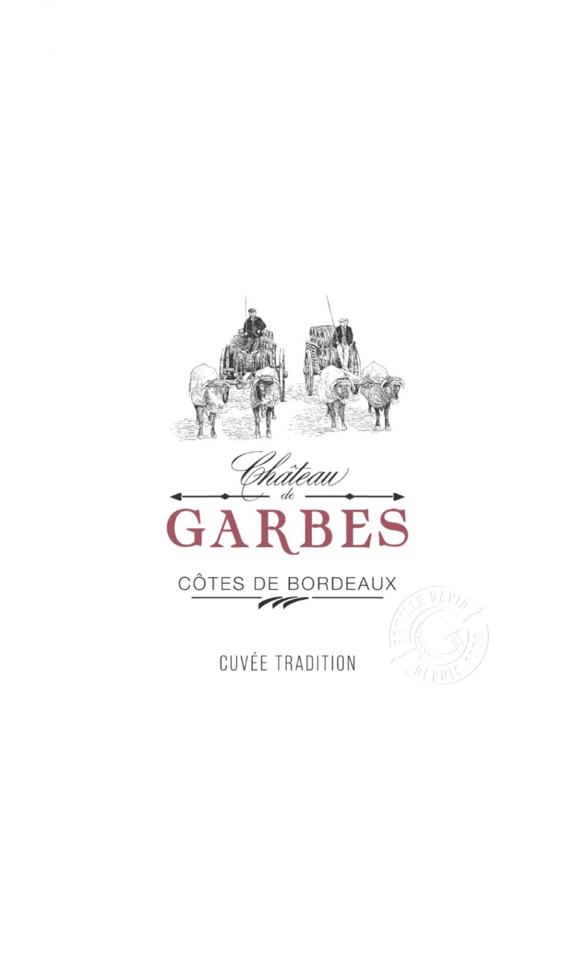 Etiquette Rouge Tradition Château de Garbes